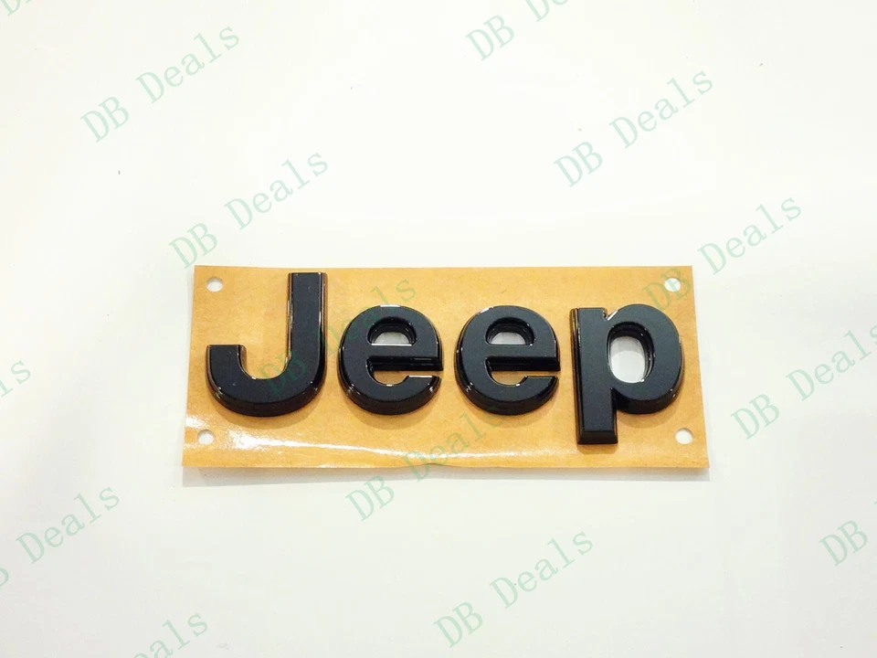 1 pieza capó delantero negro brillante emblemas Jeep insignia 2021+ Jeep Grand Cherokee WL/WK Foto 4 de 4