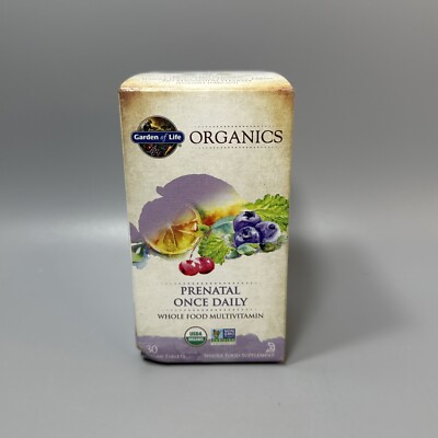 Garden of Life mykind Organics Prenatal Multivitamin 30 Tablets EXP 05/2027