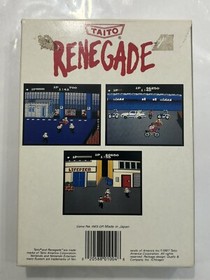 Renegade Nintendo Entertainment System NES Taito 1987 Game & Box