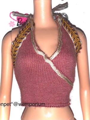 Barbie My Scene Nolee Spring Break Top Tie Neck Puppenkleidung
