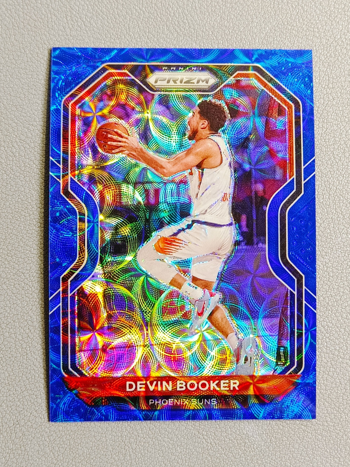 2020-21 Panini Prizm Devin Booker 39/49 Choice Blue Scope Prizm #214