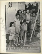 1961 Press Photo Bahamian Refugees Aboard U.S. Coast Guard Cutter - nox36027