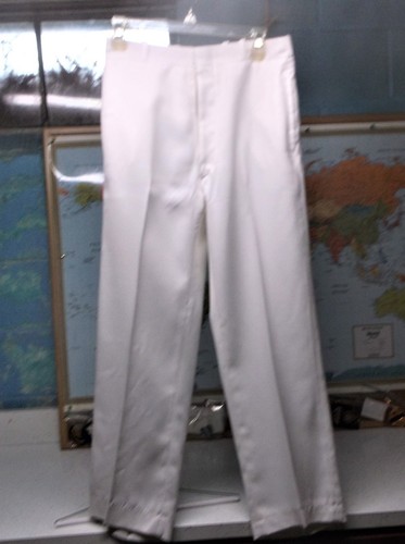 USMC MARINE CORPS DRESS WHITE PANTS 