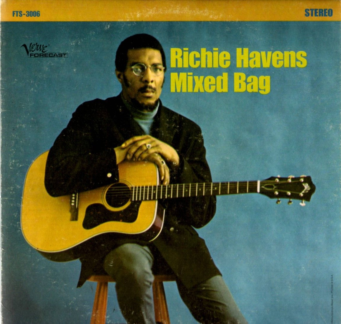 Richie Havens Vinyl LP Verve Forecast Records, 1968, FTS-3006, Mixed Bag ~ VG