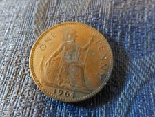 COLLECTABLE ELIZABETH II ONE PENNY COIN 1964 BRITANNIA #2 - Available on eBay