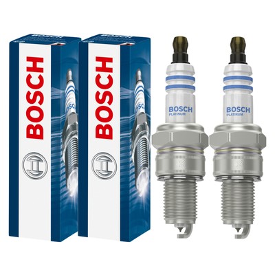 2x BOSCH Zündkerze Platinum für Toyota Aygo WNB1_ KGB1_ 1.0 Peugeot 206