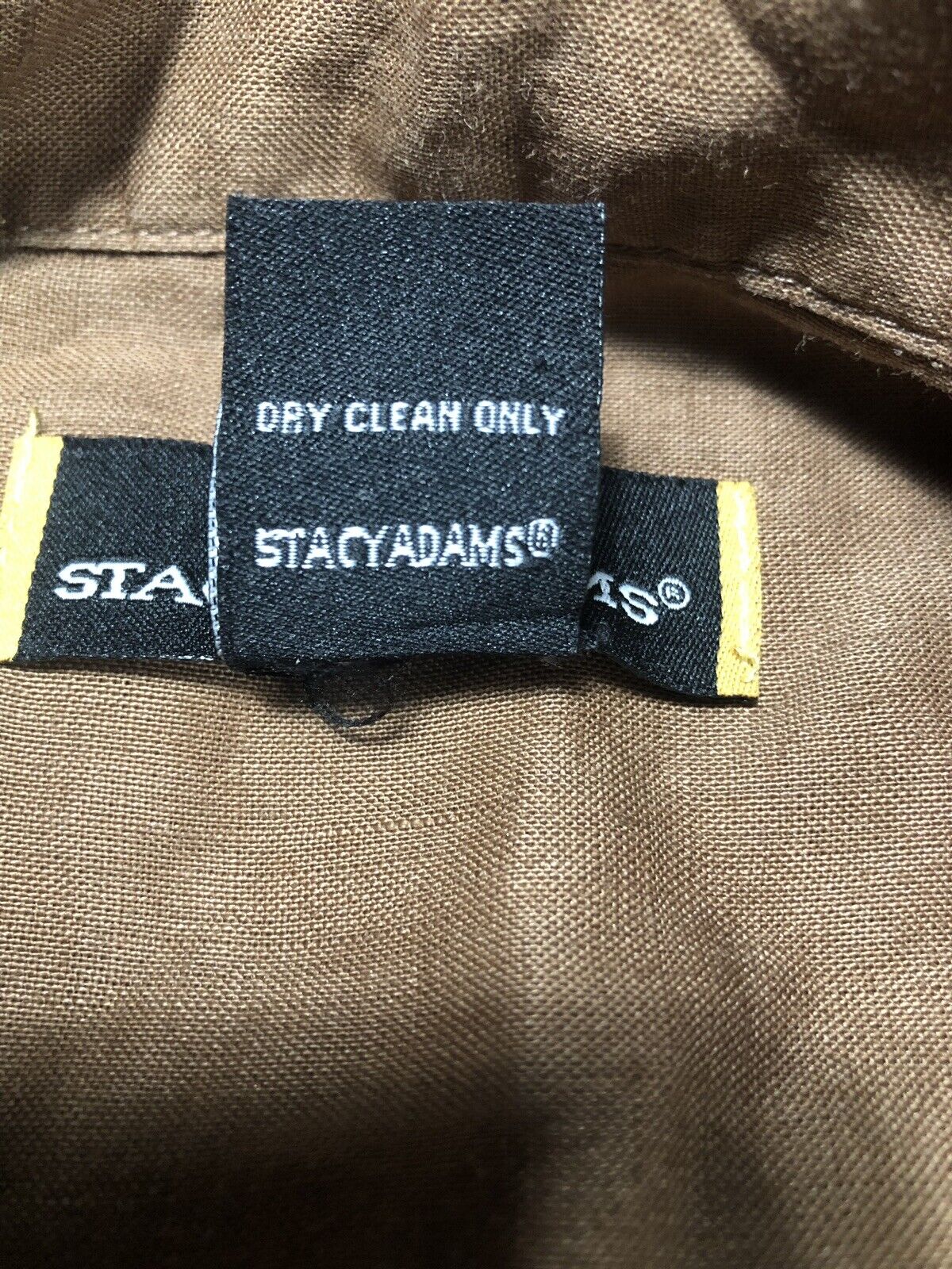STACY Adams Shirt  Short Sleeve Color Brown  Dark… - image 4