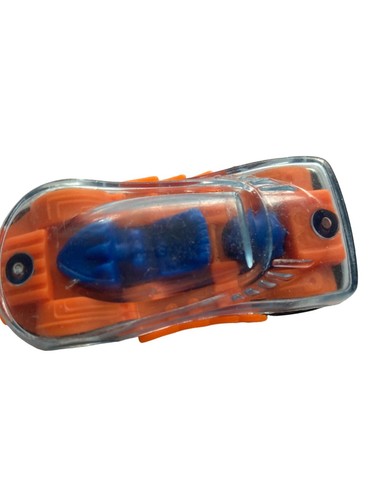 Vintage 1994 Hot Wheels Miniature Die-Cast Car With Transparent Body & Orange Li - Picture 5 of 6