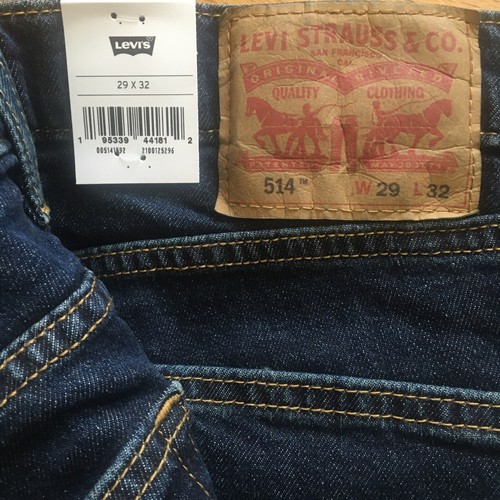 Levi's 514 Straight Leg Jeans Stretch Color Midnight 29x32 NWT - Picture 4 of 4