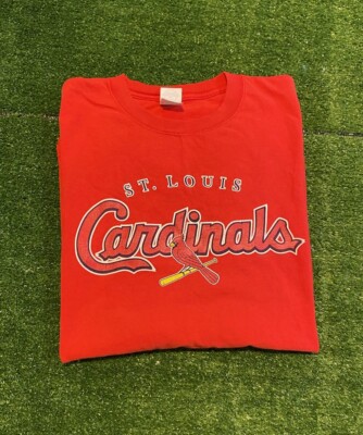 Vintage St. Louis Cardinals shirt mens 2XL red Y2K short sleeve baseball mlb 35