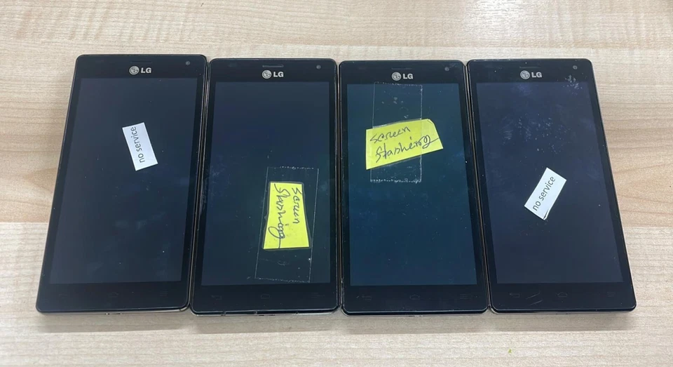 Smartphone Joblot Of X4 LG Optimus P880 16 GB nero difettoso per ricambi e riparazioni - Immagine 2 di 3