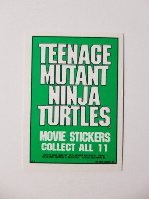1990 TEENAGE MUTANT NINJA TURTLES MOVIE TRADING CARD STICKER #5 | eBay