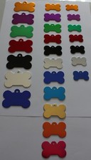 MEDAGLIETTA Cane Gatto OSSO con INCISIONE Gratis Entrambi Lati + Anellino