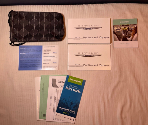 2020 Chrysler PACIFICA / VOYAGER Owners Manual USER GUIDE BOOK Set