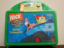 New Sealed SpongeBob SquarePants Patrick Sticker Treasure Kit - Green