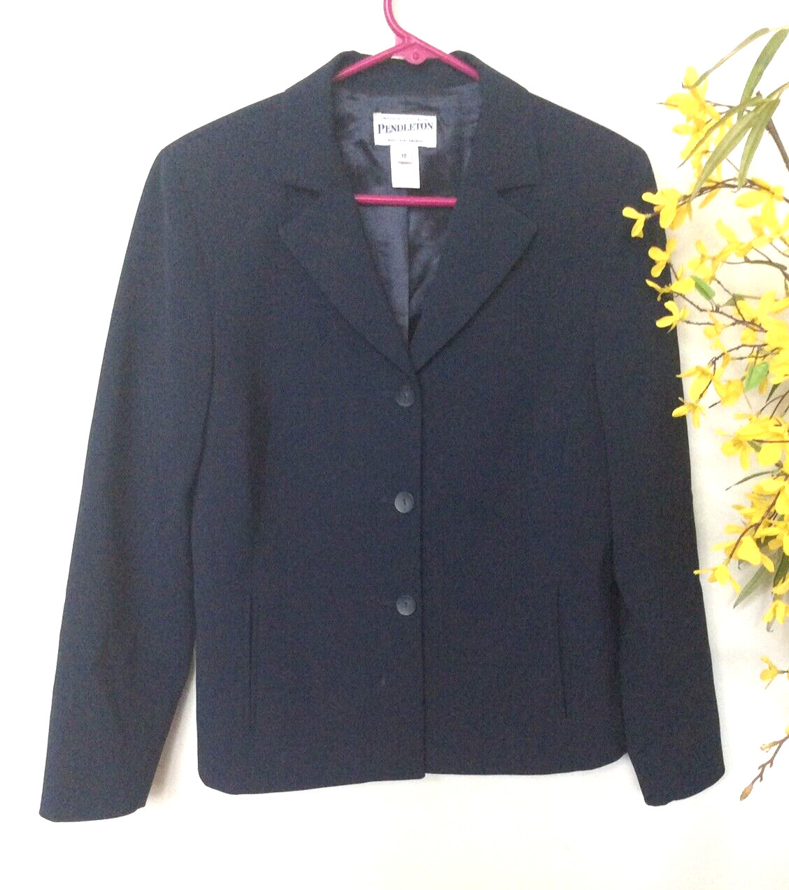 PENDLETON WOMEN'S BLACK  100% POLYESTER Blazer Ja… - image 1