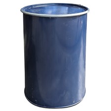 200 L Metallfass Tonne mit Deckel Stahlfass Ölfass Feuertonne Grilltonne Plancha