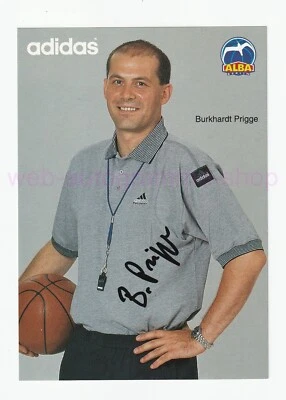 BURKHARDT PRIGGE - ALBA BERLIN - SIGNED IN PERSON AUTOGRAMMKARTE AUTOGRAPH 1996 - Bild 1 von 2