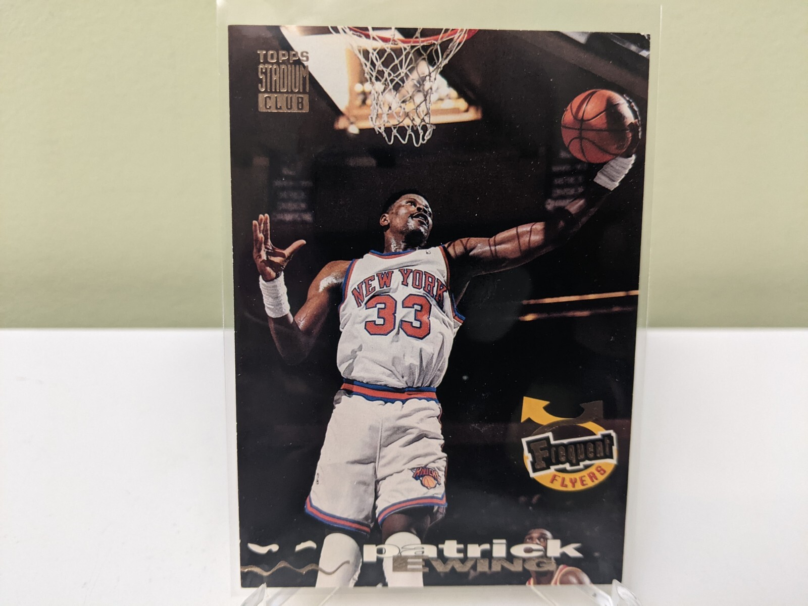 1993-94 Stadium Club Frequent Flyer Upgrades #189 Patrick Ewing New York Knicks
