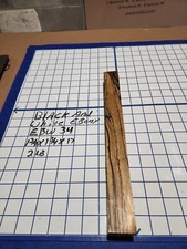 Black and White Ebony Wood turning blank 1 3/4"x 1 3/4"x 17 " EBW34