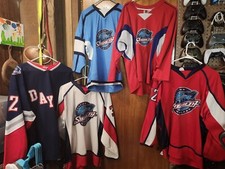 Dayton Stealth Hockey 32 Johnson Jerseys Lot Of 5 Game Worn Jerseys