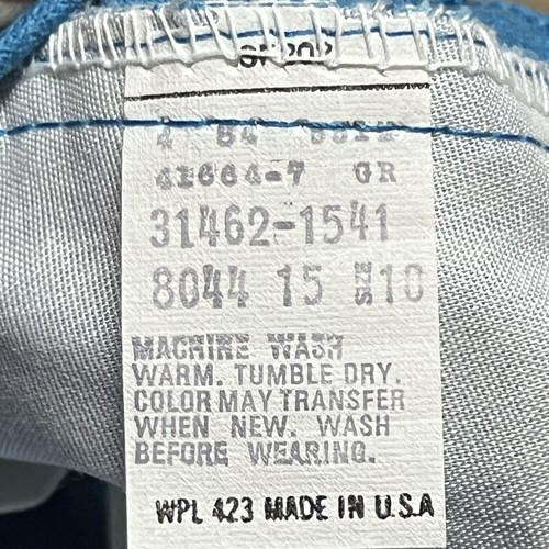 Vintage Levi's Just For Girls Size 10 Corduroy Pants Blue 22x28 New Old Stock - Picture 9 of 17