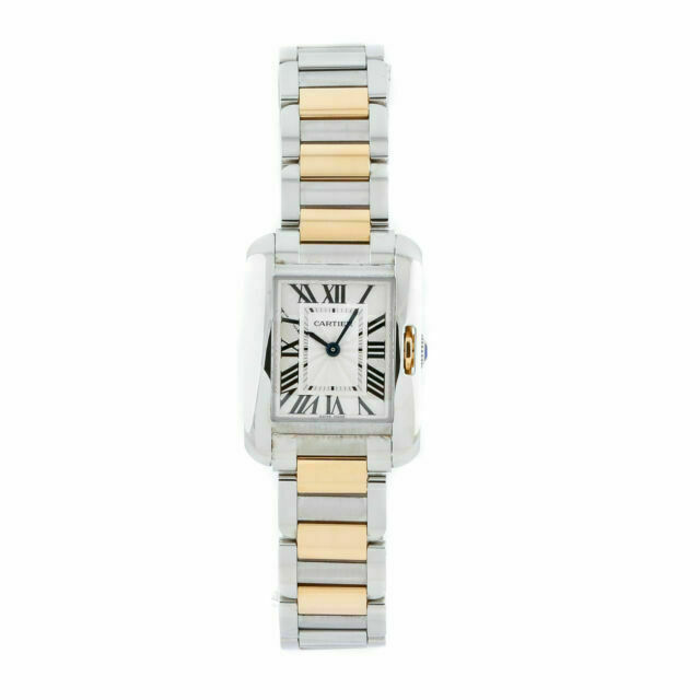Cartier Tank - 30 mm, Stainless Steel, Yellow Gold for sale | eBay