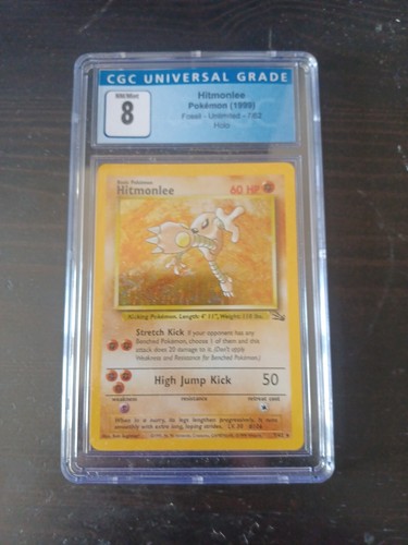 Hitmonlee (Unlimited) graded CGC 8 for sale on eBay