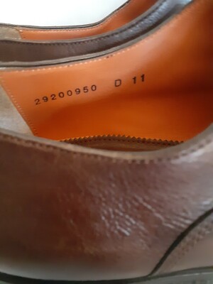 Santoni $1350 Cap toe Goodyear Welt Crepe Sole Men display picture 2