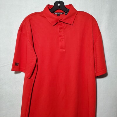 LOFT 8 Polo Shirt Men's Large Red Golf L8