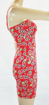 Iron Fist Cherrie Cherry Skull's Stretch Bodycon dress Tunic S 0 to 2 USA  New | eBay