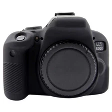 AMZER Soft Silicone Protective Case for Canon EOS 800D - Black