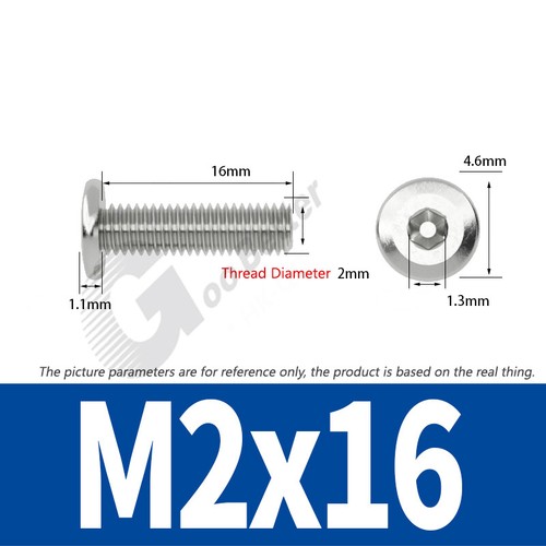 M2 - M12 Ultra Thin Wafer Flat Head Low profile Screws Bolt Allen Key Stainless - Picture 15 of 183