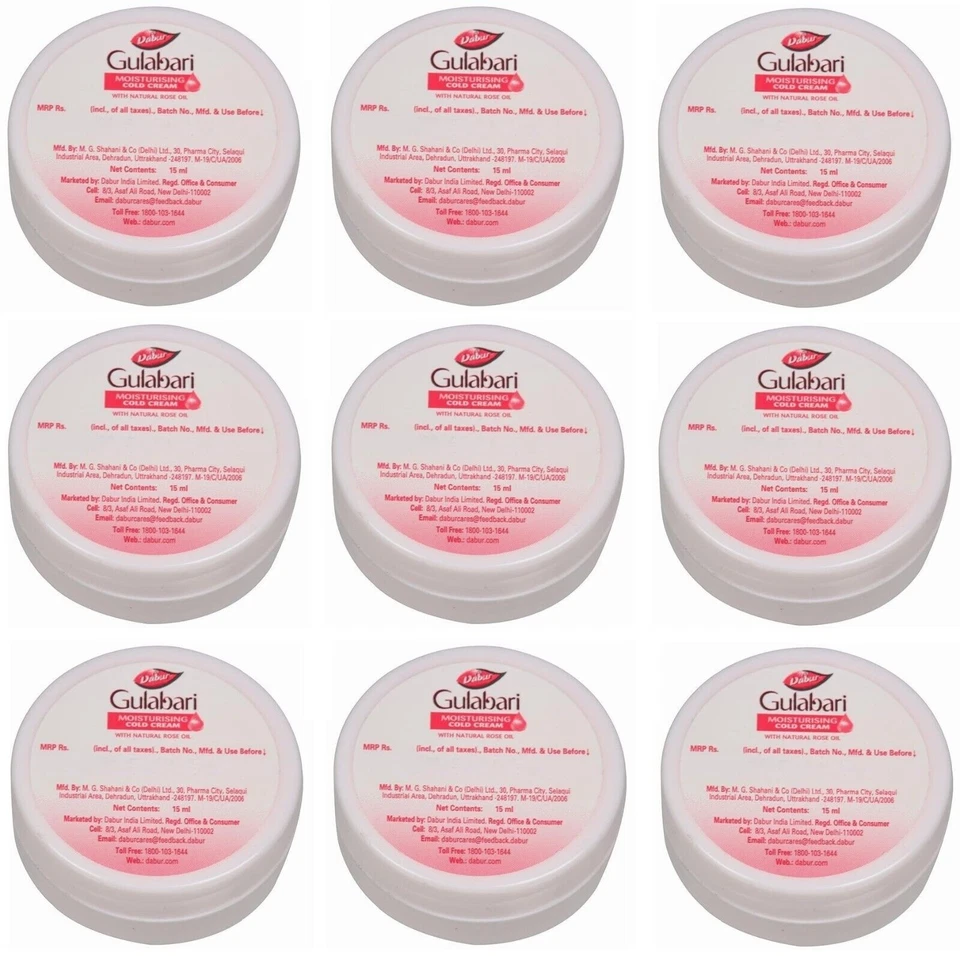 Dabur Gulabari Moisturising Cold Cream Skin Moisturiser - 24Pcs*15ml each Foto 2 de 4