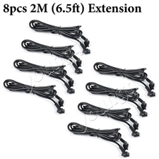 8pcs 4Pin 2M Extension Wire Cable Connector For RGB Neon LED Strip Rock Light