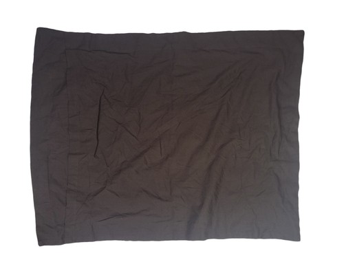 Pottery Barn Belgian Flax Linen Waffle Weave Sham Std Dark Chocolate OB READ - Picture 4 of 8