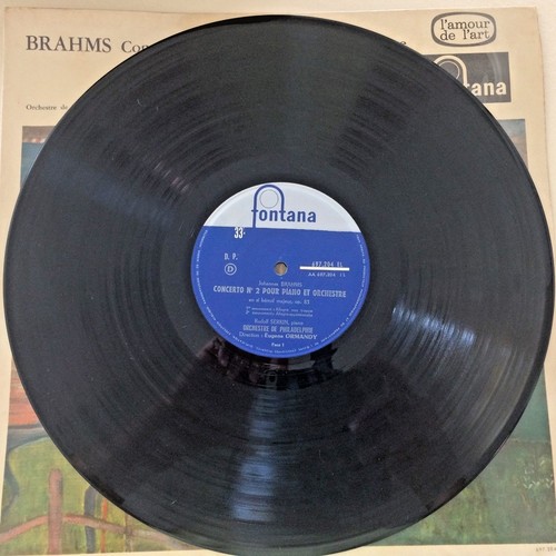 CLASSICAL LP-Brahms-CONCERTO-Rudolf Serkin-FONTANA France 1956 Original 12'' - Foto 5 di 6