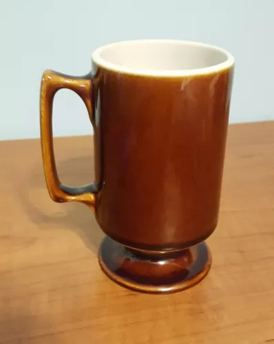 Hall #1872 Footed Brown Coffee Mug