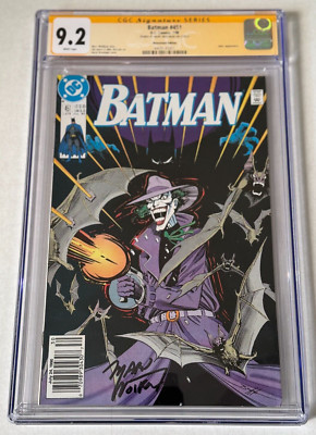 Batman 451 CGC SS 9.2 Signed by Marv Wolfman Iconic Joker Classic 1990 DC Comics