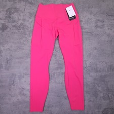NIKE Universa High Waist 7/8 Leggings w/ Pockets Womens LARGE Pink Yoga Gym