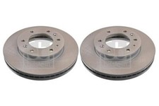 Pair of Front Brake Discs FOR FORD RANGER II 2.2 2.5 3.2 11->20 TKE Febi