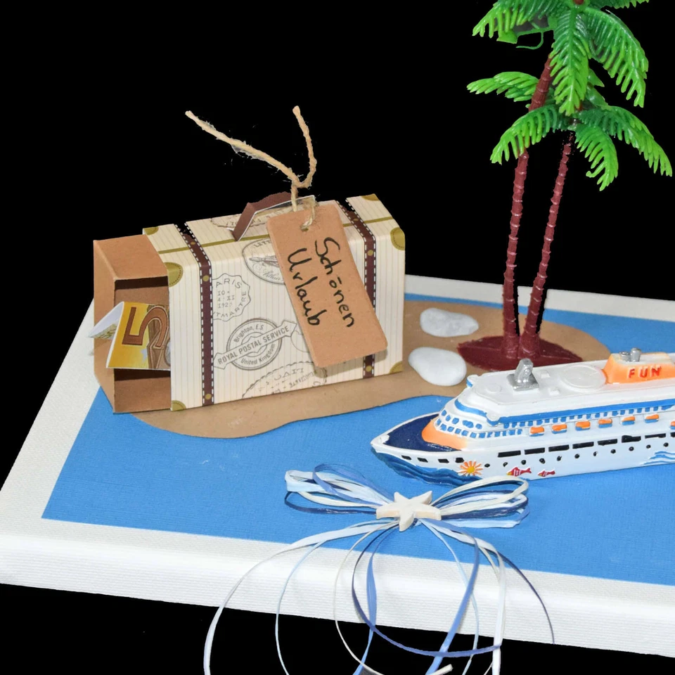 Geldgeschenk Schiff Reise URLAUBSGELD REISEKASSE REISEZUSCHUSS Kreuzfahrt - Bild 3 von 3