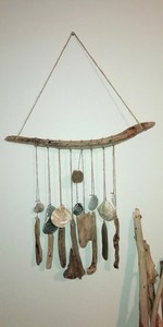 Mobile Bois Flotte Coquillage Decoration Guirlande Mer Nature Creation Ar Ebay