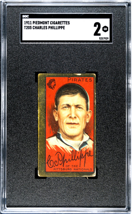 1911 T205 Gold Border Piedmont Charles Phillippe - SGC 2