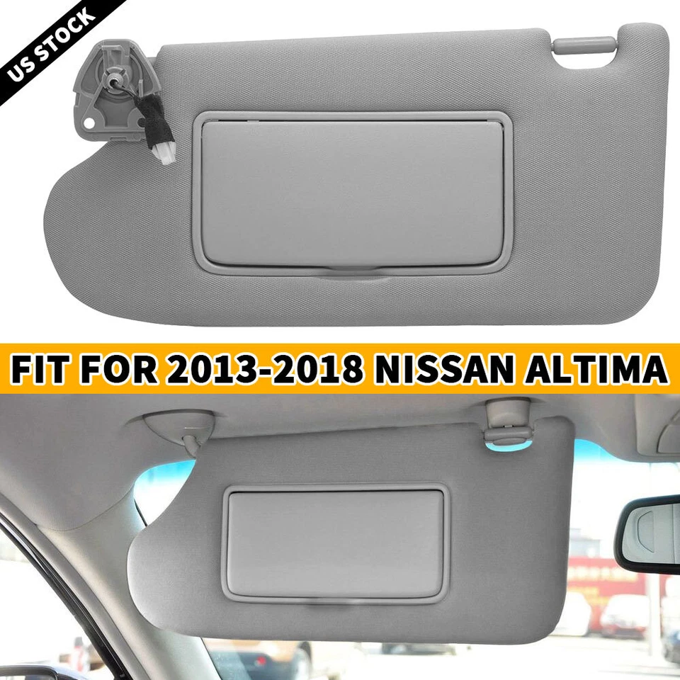 Driver Left side Sun Visor 96401-3TA2A 964013TA2A For 2013 -2016 Nissan Altimas Foto 3 de 4