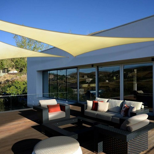 Bloque UV para dosel de vela con dosel de arena para cubierta de patio trasero al aire libre 9,85 ft EE. UU. - Imagen 2 de 14