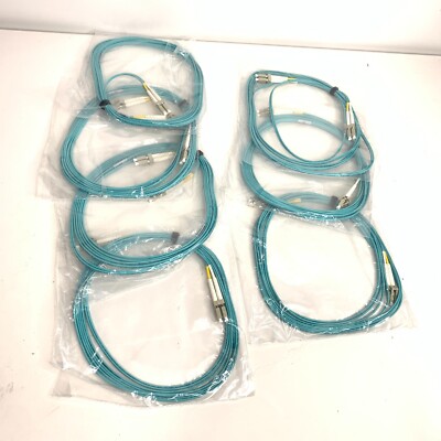 (7) 4.0 m LC to LC Fiber Optic Patch Cable 10G Multimode OM3 Duplex Corning Plus