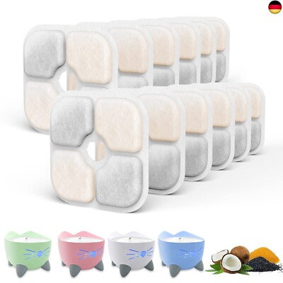 SAMANIJA 12-Pack Katzen Wasser Brunnen Filter, kompatibel mit Catit PIXI Pet