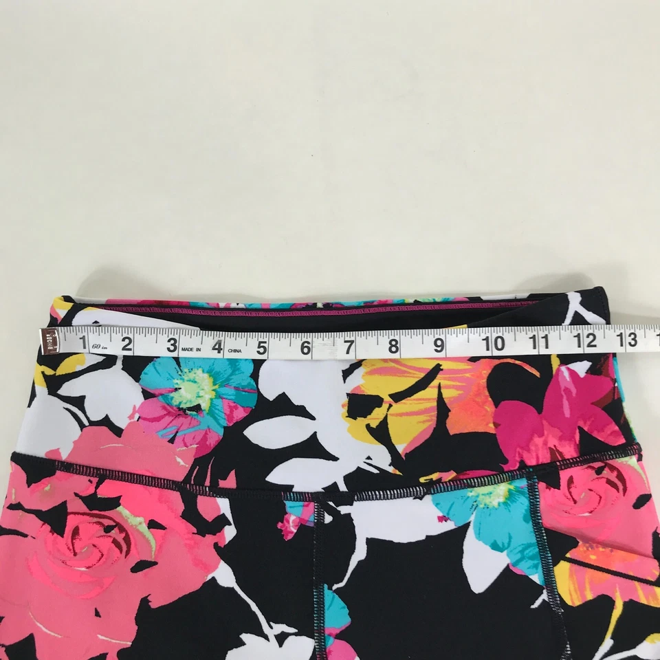 Pantalón Corto Calvin Klein Performance Cintura Alta 9" Entrepierna Para Mujer Pequeño Floral Activo Foto 4 de 4