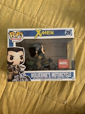 funko pop rides wolverine s motorcycle *COLLECTOR CORPS EXCLUSIVE* introvabile
